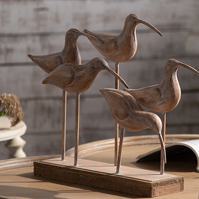 Tabletop Bird Statue Decorative Ornament details