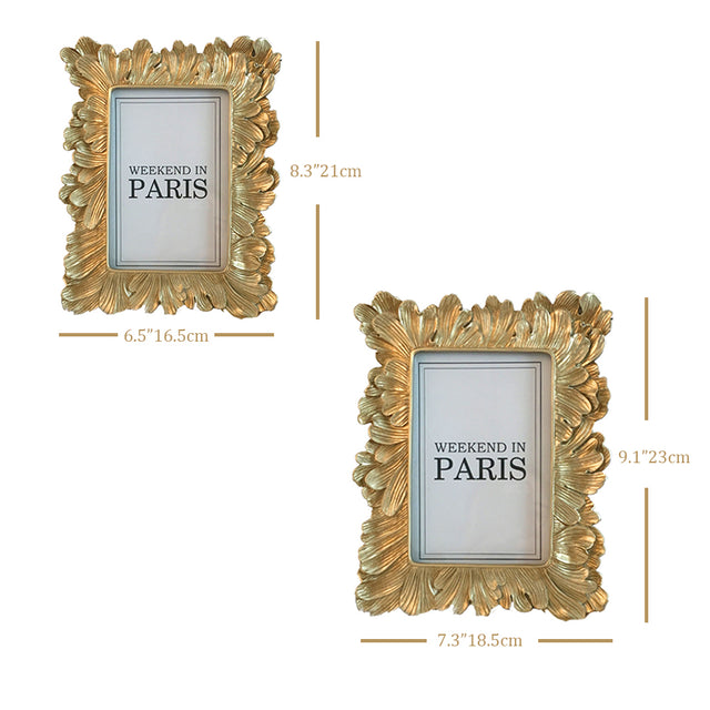 Tabletop Decorative Picture Frame Set sizechart