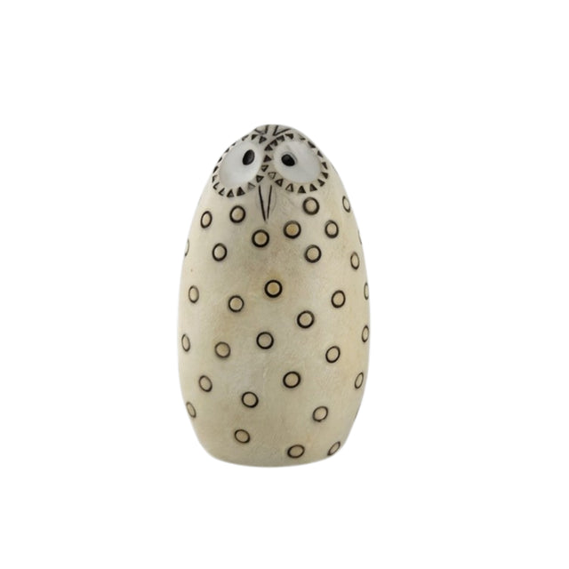 Tall Circle Pattern Bird Resin Figurine