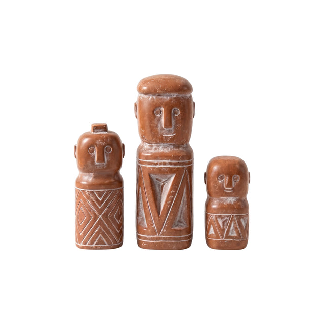 Three Piece Abstract Figure PVC Sculpture Set
