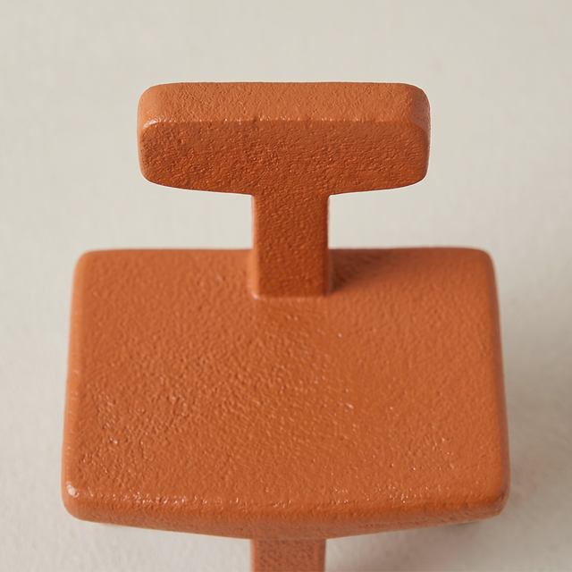 Topview terracotta chair backrest detail