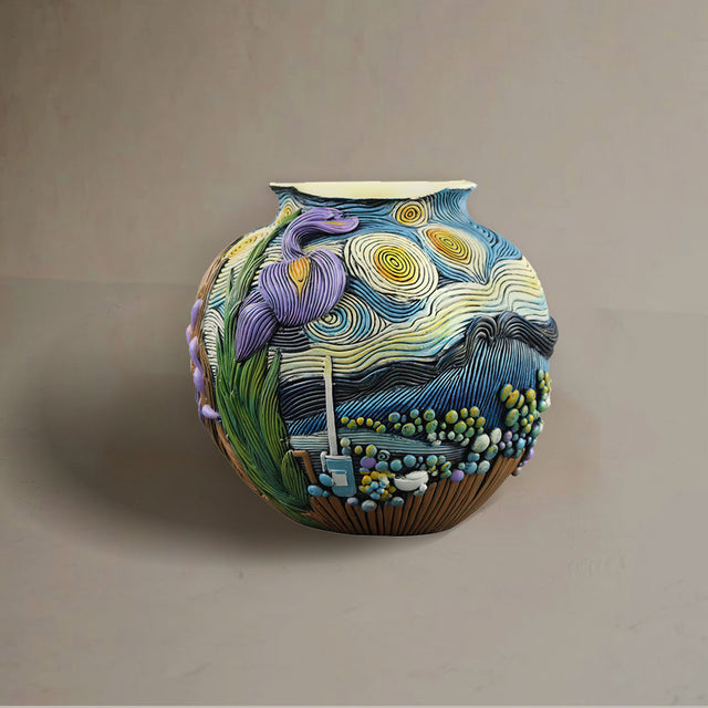 Van-Gogh-starry-night-Inspired-artistic-vase-0613