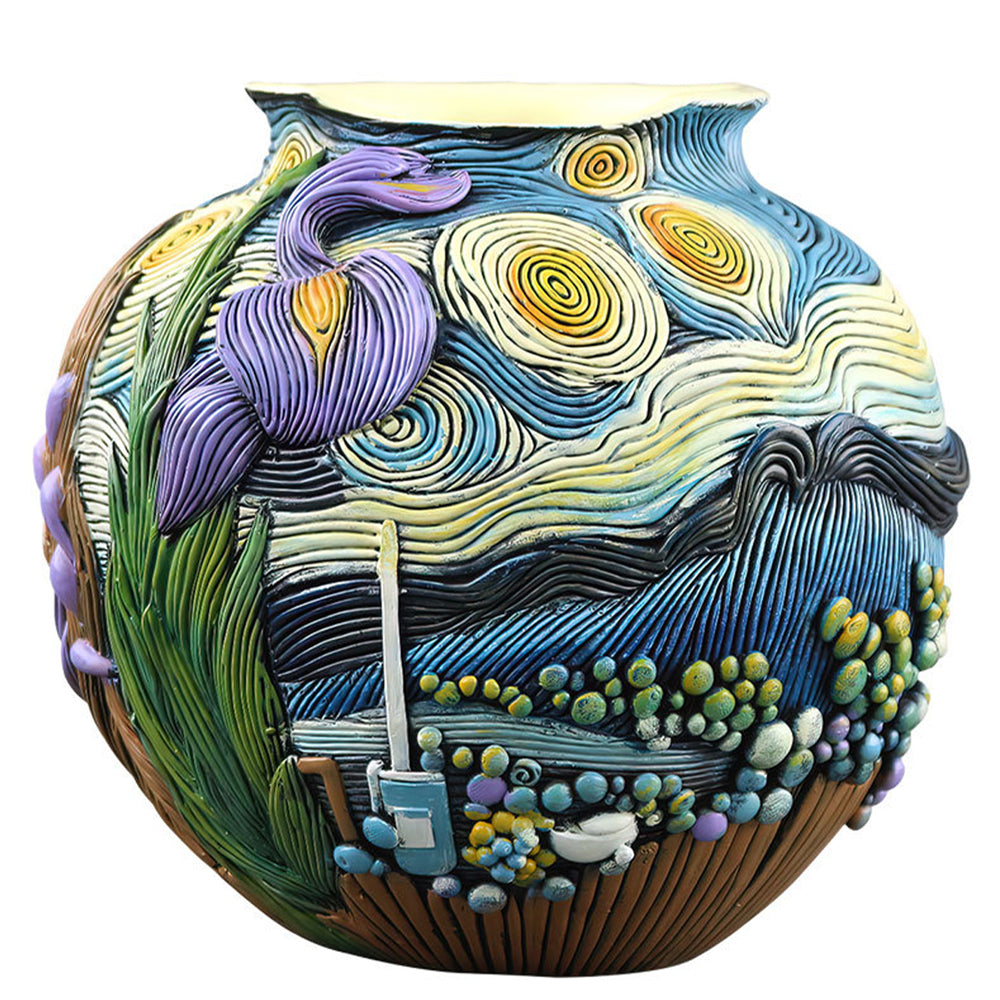 Van-Gogh-starry-night-Inspired-artistic-vase-close-up-06131