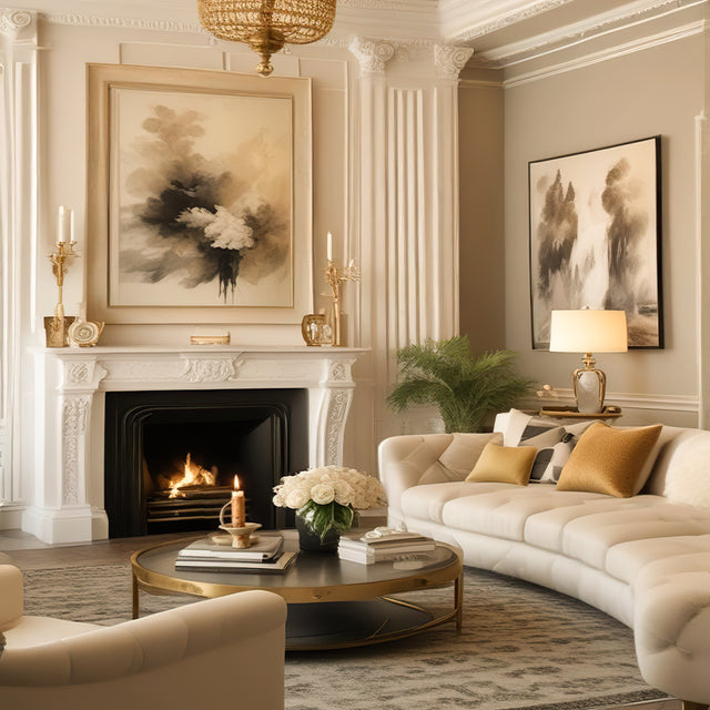 Vintage Handled Ceramic Candle Holder Decorative Ornament on the Table