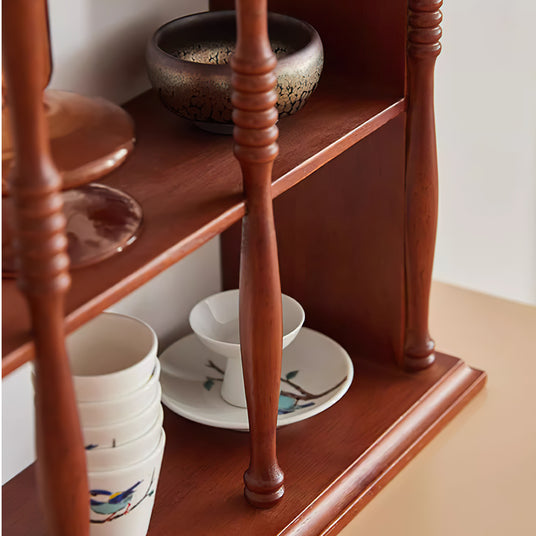 Wood Freestanding Display Shelf details
