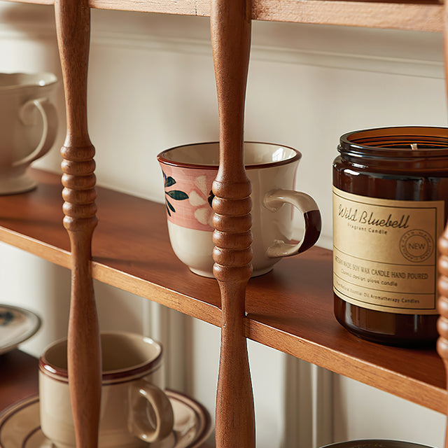 Wood Freestanding Display Shelf details