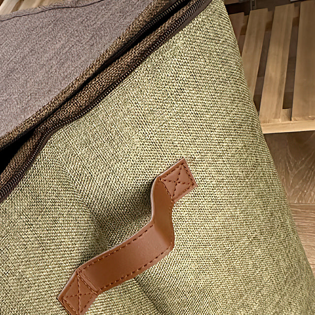 Zippered Fabric Storage Bags Laundry Closet Organizers with Handles Details 1 090432