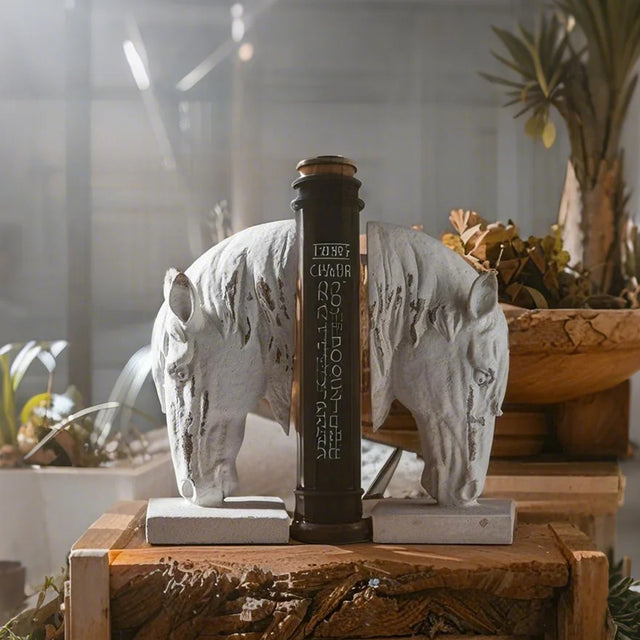 a book sandwiched in bookends