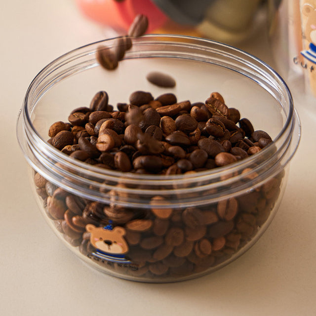 airtight stackable bear pattern storage jars details