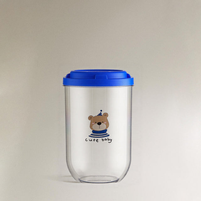 airtight stackable bear pattern storage jars large