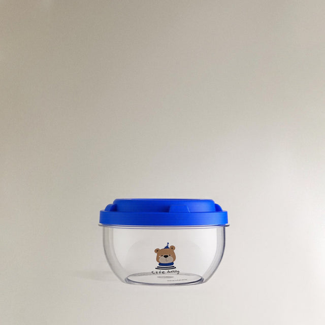 airtight stackable bear pattern storage jars small