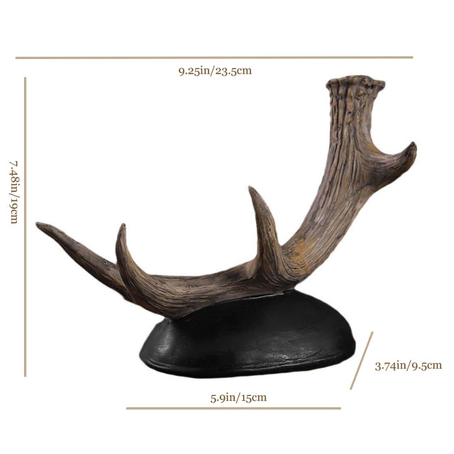 antler shaped resin decorative wine rack size chart