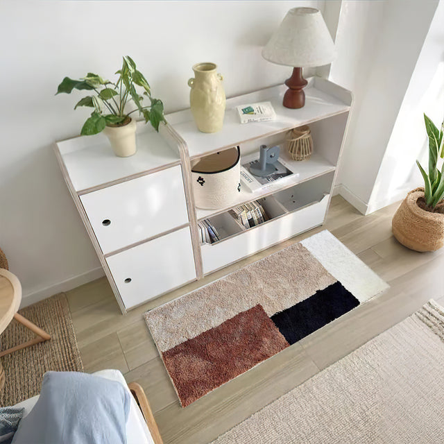 area rug in living space