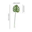artificial monstera leaves small size chart