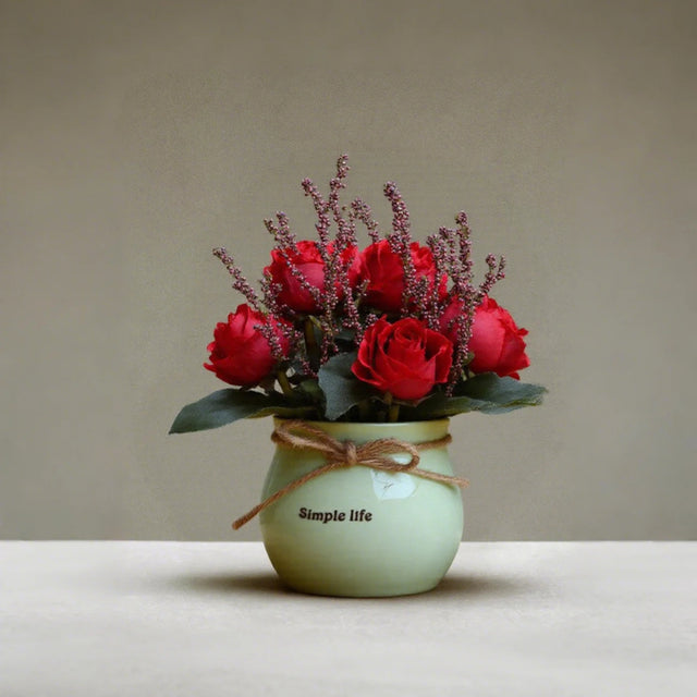 artificial-silk-red-rose-flower-vase-0528