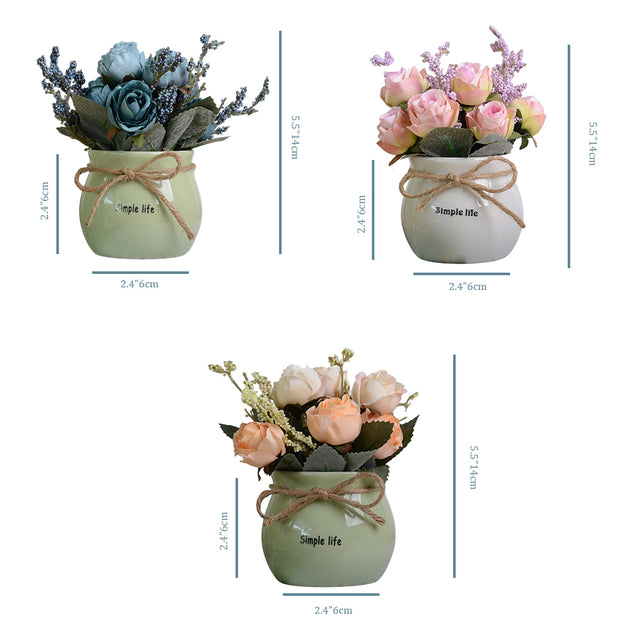 artificial-silk-rose-flower-vase-size-0528