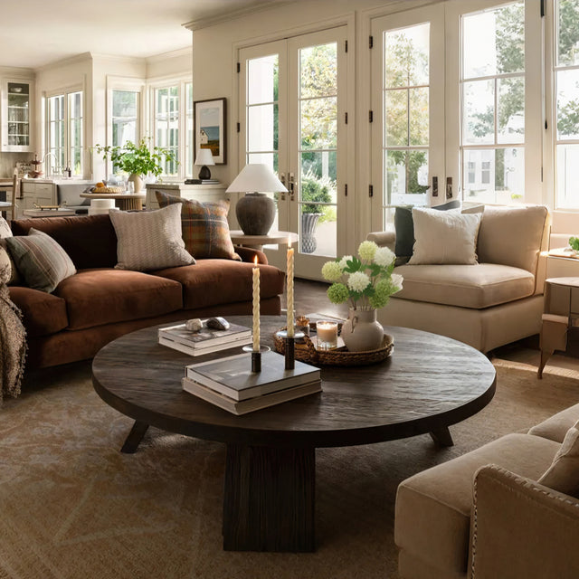 artificial snowball flower on the coffee table