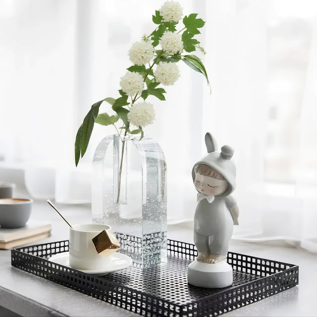 artificial snowball flower on the table