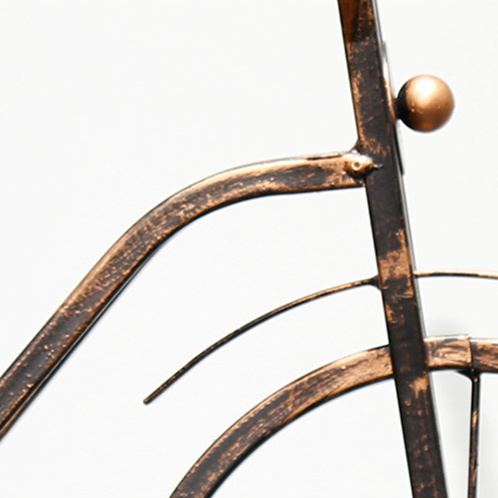 bicycle shaped wine rack details