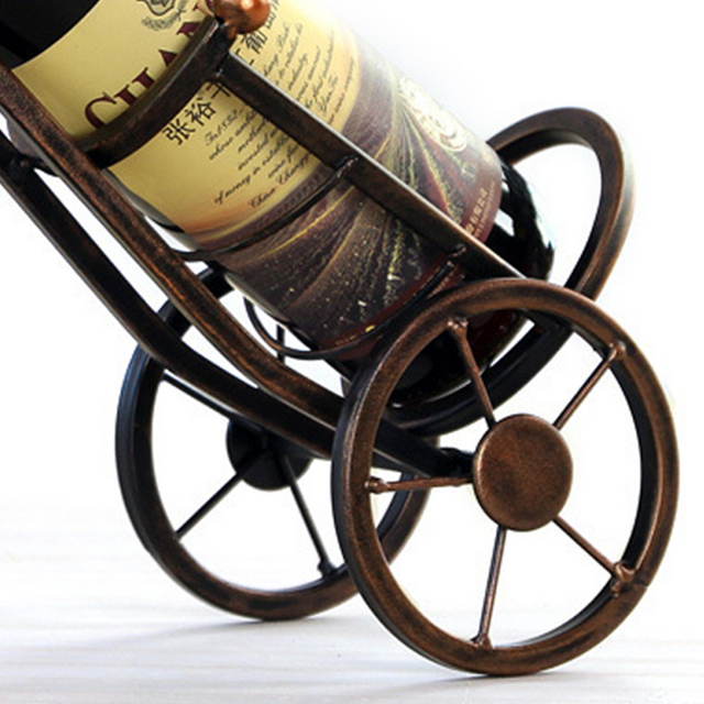 bicycle shaped wine rack details