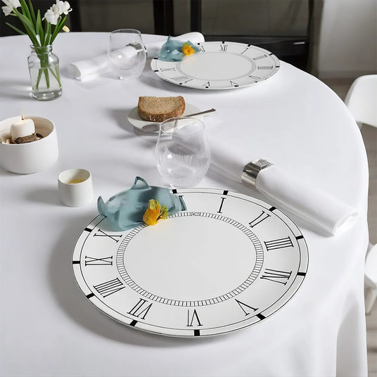 bone china plate and ceramic plate in the dining room