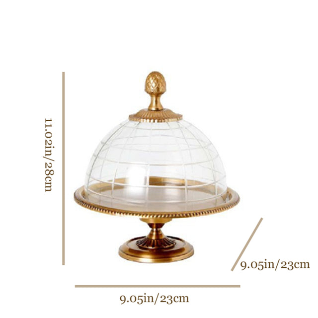 brass cake stand size chart