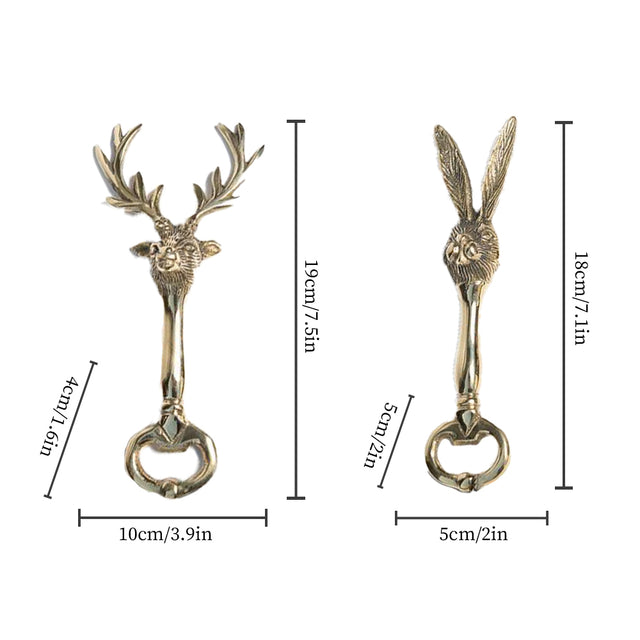 brass decorative bottle opener size chart