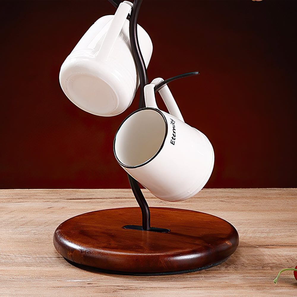 bronze tree stand cup holder details