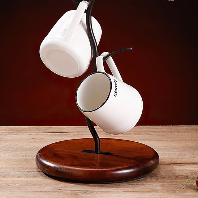 bronze tree stand cup holder details