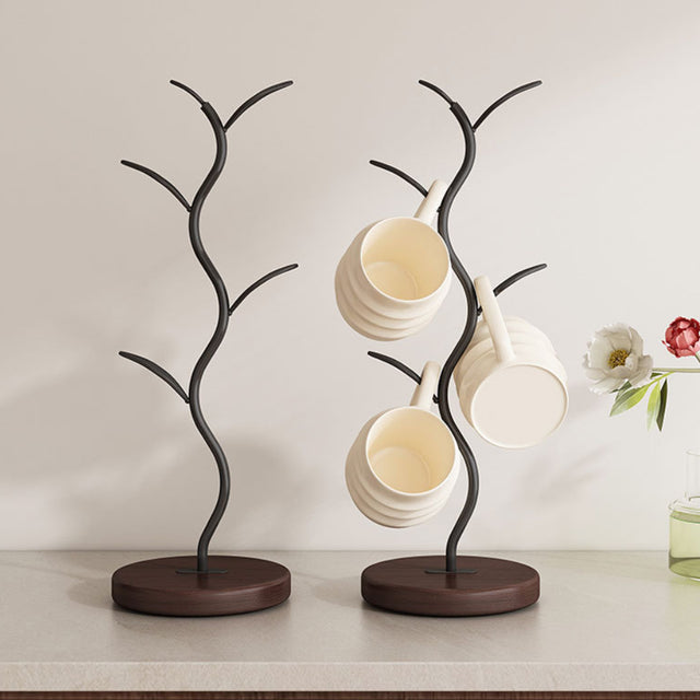 bronze tree stand cup holder on the table