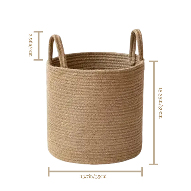 brown laundry bakset size chart