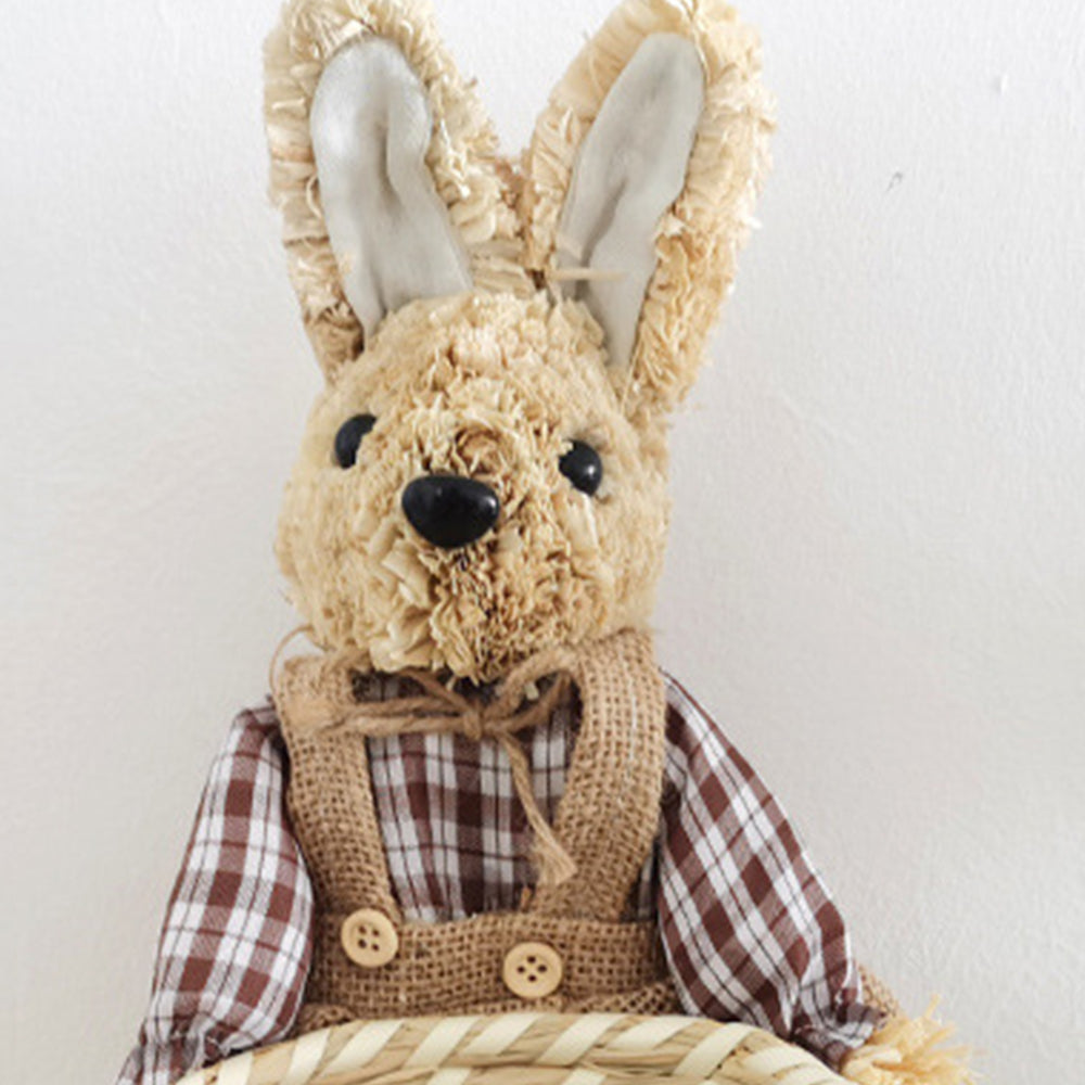 bunny woven basket detail