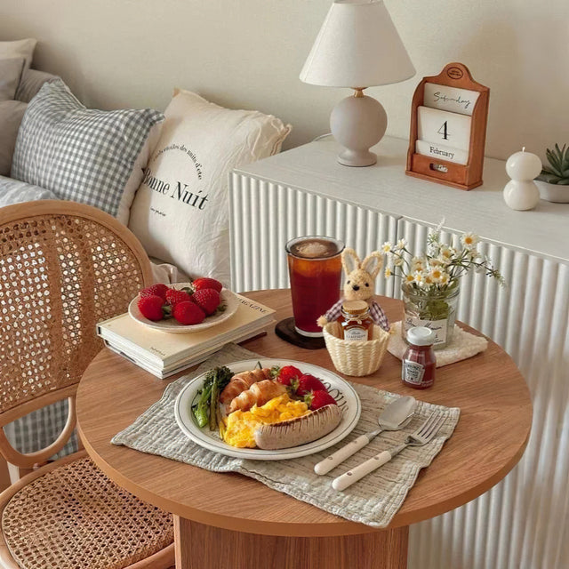 bunny woven basket for item storage