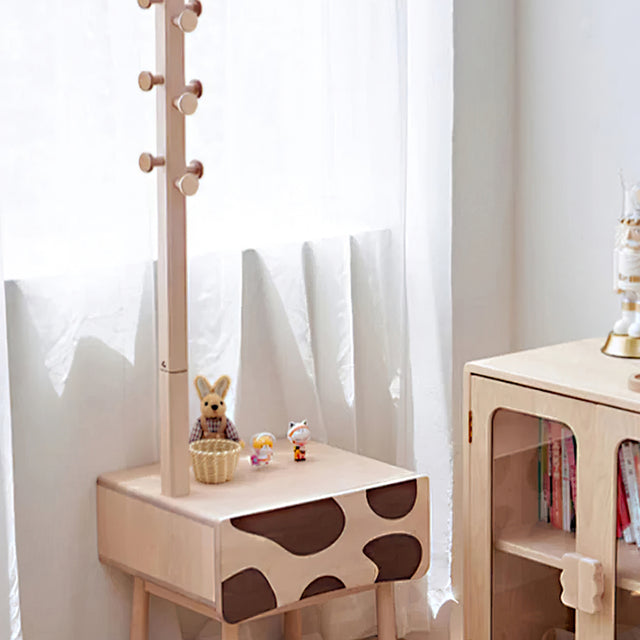 bunny woven basket on chair