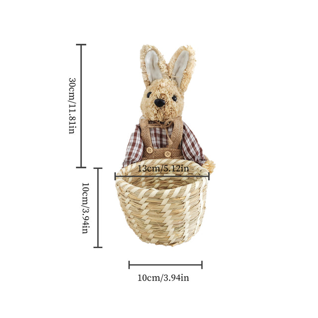 bunny woven basket size chart