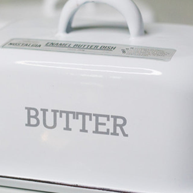 butter dish with lid details