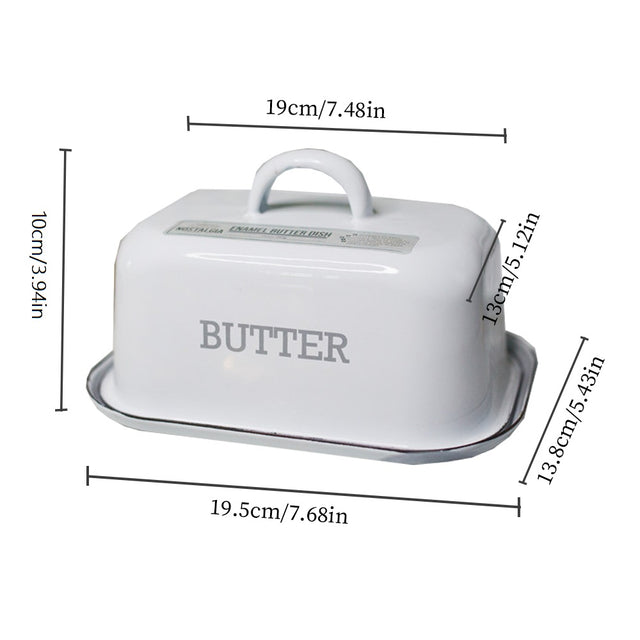 butter dish with lid size chart