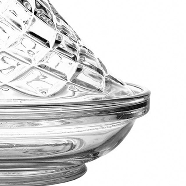cake plate with conical lid details