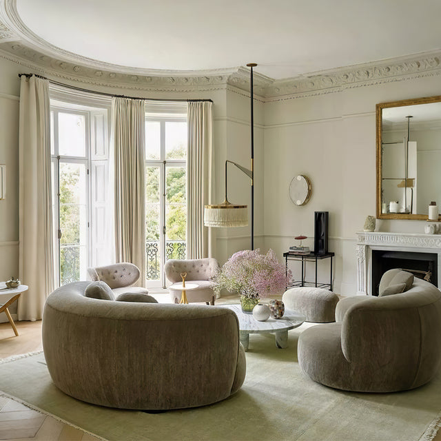 candle holder on the coffee table