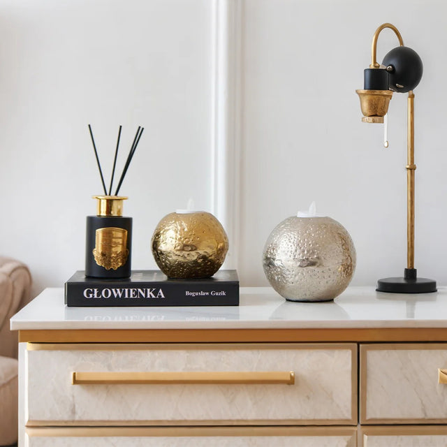 candle holder on the counter