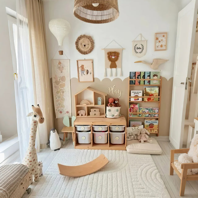 cartoon animal wall hanging on the wall