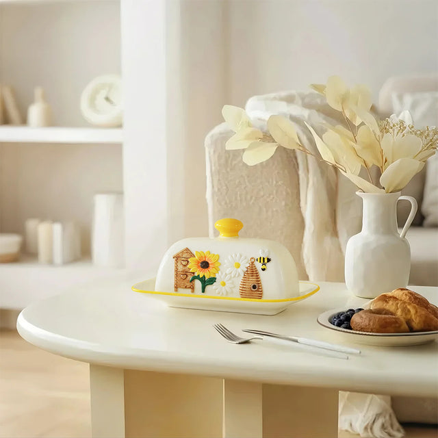 ceramic-bee-garden-themed-butter-dish-with-cover-scene-06073