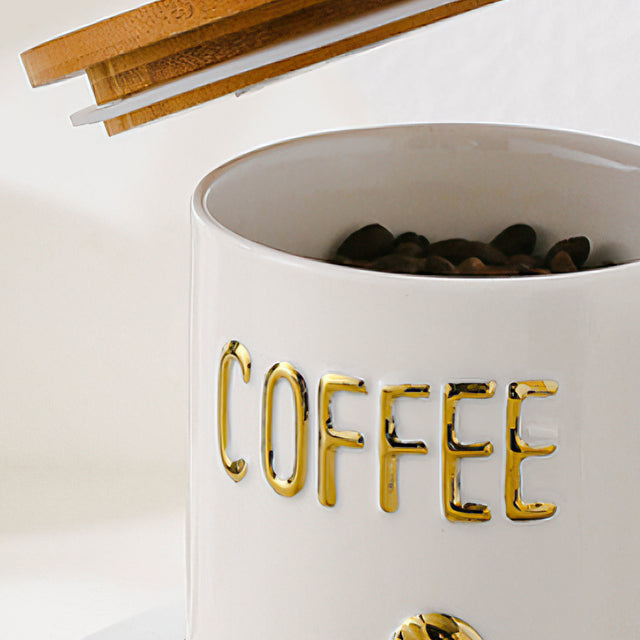 ceramic canister jar details