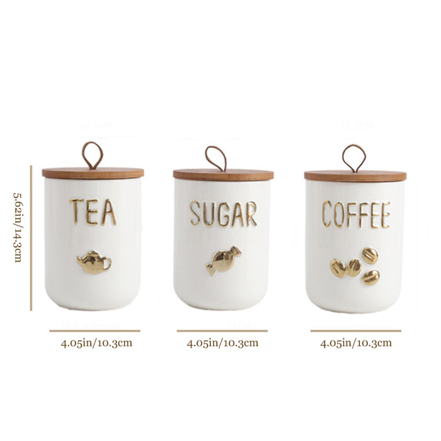 ceramic canister jar size chart