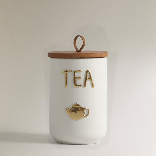 ceramic canister jar tea with airtight lid