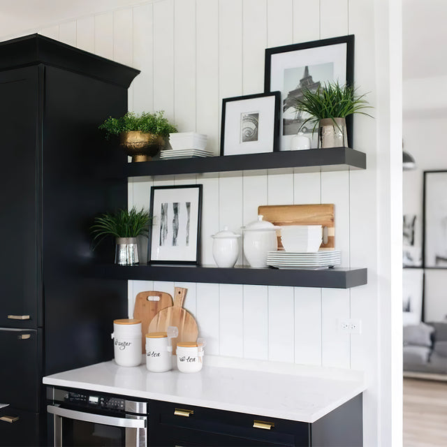 ceramic storage jar set with spoons white in the kitchen