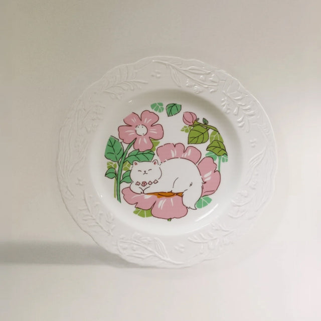 ceramic-trim-edged-cat-pattern-dessert-plate-product-07152
