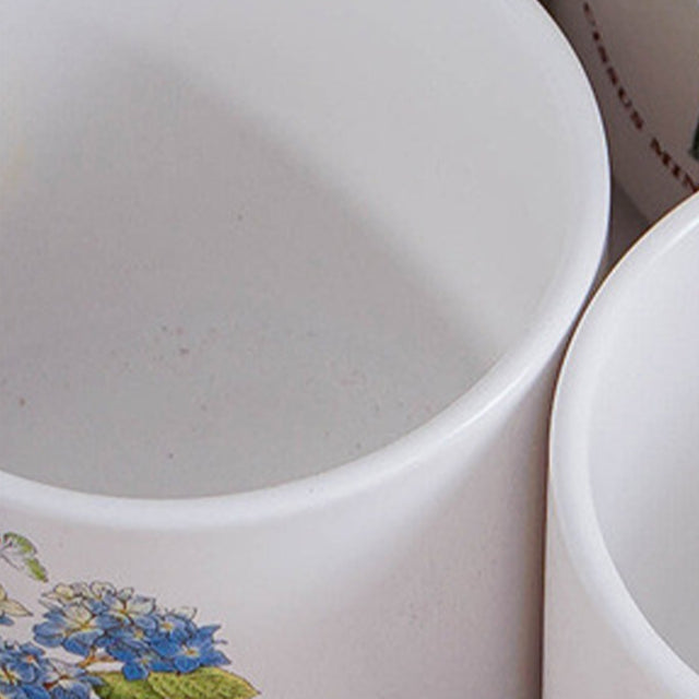 ceramic white cylinder storage jar with a wooden lid details