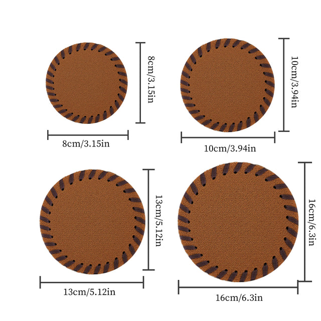 coconut fiber bristle coir heat-resistant placemat size chart