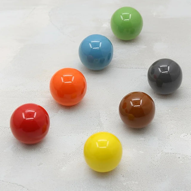 colorful ceramic handles